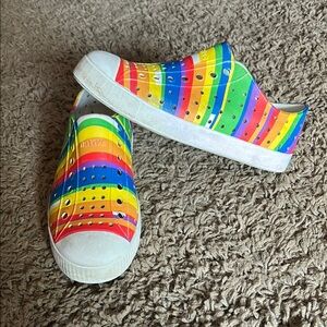 Kids rainbow Native shoes